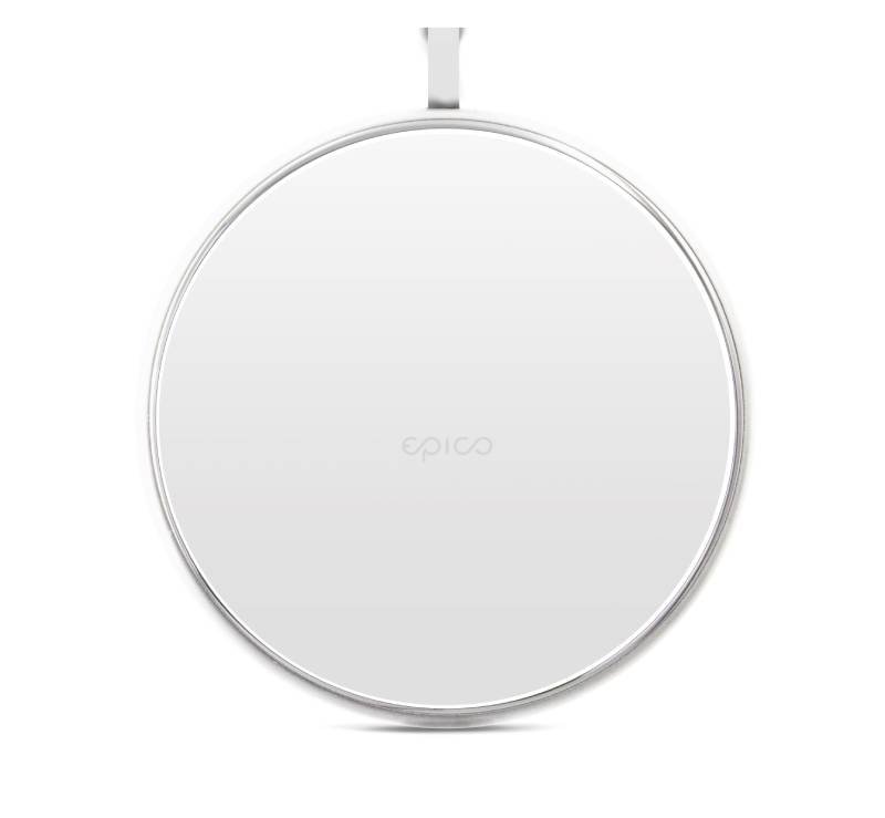 Epico ULTRASLIM WIRELESS PAD 10W/7.5W/5W - bílá (zabudovaný kabel)